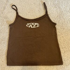 “Your call” Brandy Melville tank top - rare